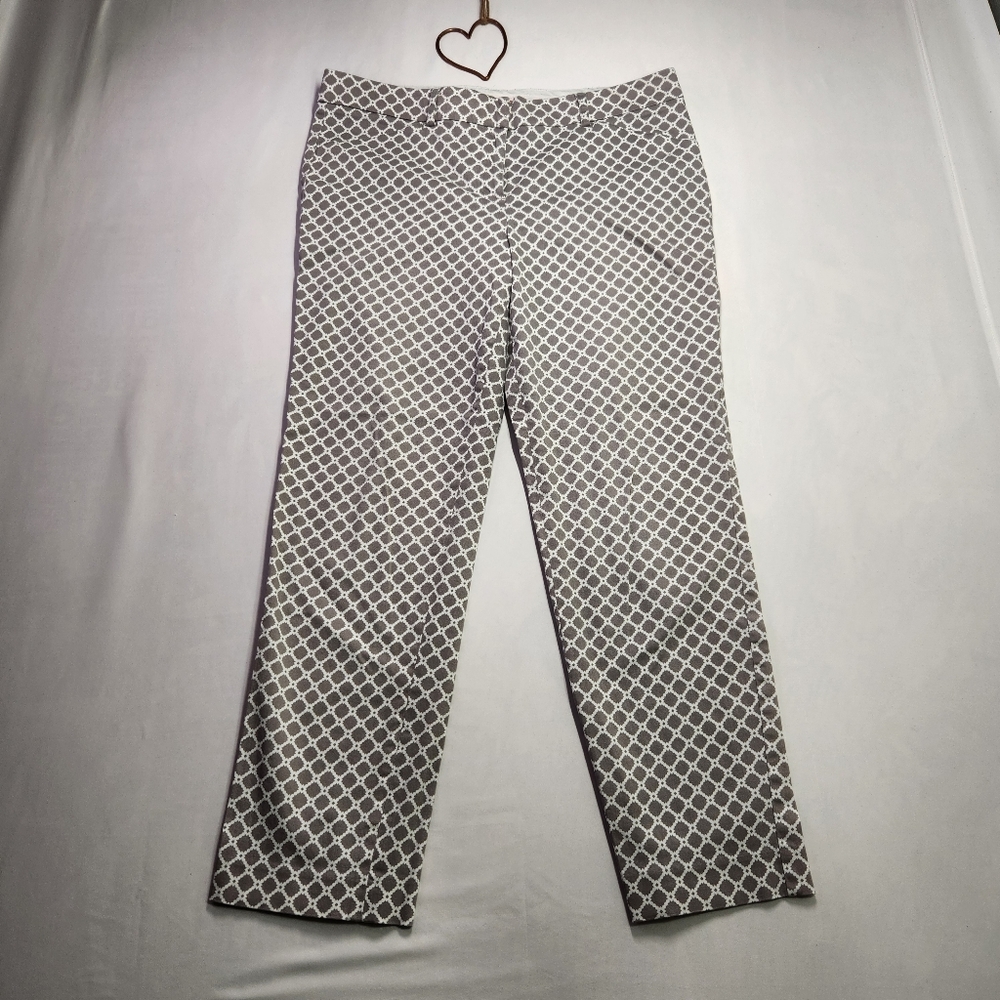 ⭐️Zac & Rachel The Ultimate Fit Stretch Crop Dress Pants Neutral Size 10